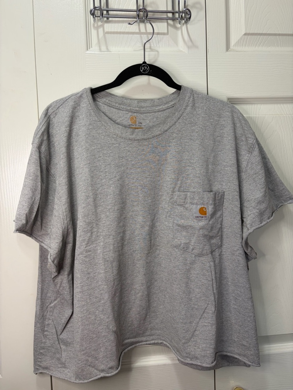 Carhartt grey pocket cropped tee Size 2XL
